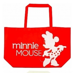 กระเป๋า Minnie Mouse Shopping bag มินนี่เม้าส์ของแท้จากญี่ปุ่น ขนาด 55 x 35 cm (ไม่รวมหูหิ้ว)