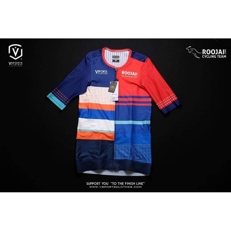 Roojai training kit เสื้อปั่นจักรยาน ลิขสิทธ์แท้จากทีมจักรยานอาชีพ Roojai Cycling Team 2022