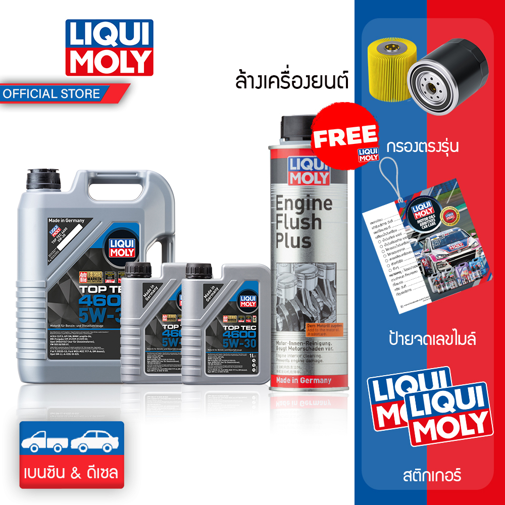 ส่งฟรีไม่มีขั้นต่ำ Liqui Moly น้ำมันเครื่อง 5w-30 Top Tec 4600 7 ลิตร ...