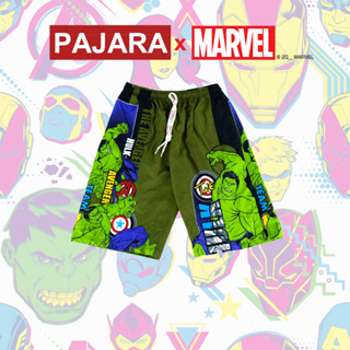 กางเกงขาสั้นเด็ก กางเกงเชิงเด็ก The Hulk  ลิขสิทธิ์แท้ cotton100% by PAJARA