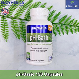 Enzymedica - pH-Basic 120 Capsules ผลิตภัณฑ์อาหารเสริม ปรับสมดุลระดับ pH ร่างกาย