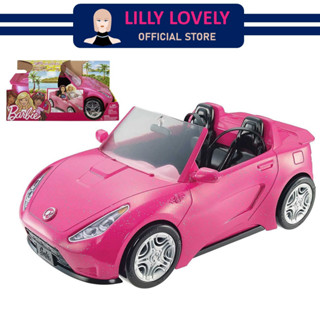 Barbie Convertible Car รถยนต์เปิดประทุน 2 ที่นั่ง สำหรับตุ๊กตาบาร์บี้ รุ่น DVX59