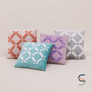 SARABARN Tufted Velvet Cushion Cover | ปลอกหมอน ปลอกหมอนอิง ปลอกหมอนอิงทรงสี่เหลี่ยมจตุรัส