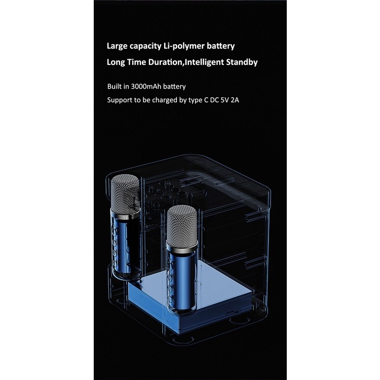 👍🏻ลำโพงบลูทูธ รุ่น YS-219 home ktv ชุดเสียงไมโครโฟน ลำโพงมีสายหิ้ว สะดวกในการพกพา เสียงดีเยี่ยม👍🏻 - รูปที่ 3