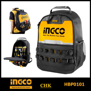 INGCO กระเป๋าเครื่องมือช่าง สะพายหลัง รุ่น HBP0101 ( Tools Backpack ) กระเป๋าเป้ กระเป๋าช่าง กระเป๋าเครื่องมือ