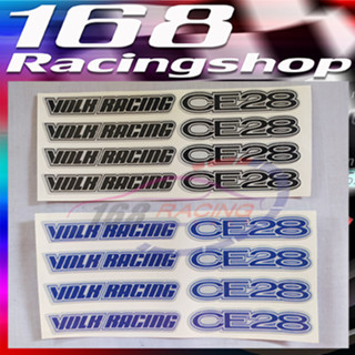 VOLK RACING CE28  สติกเกอร์ติดล้อ สะท้อนแสง มี 2 สีให้เลือก