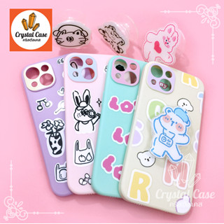 13 เคสมือถือนิ่ม TPU กันเลนส์กล้องพิมพ์ลายการ์ตูน ฟรี Griptok น่ารักเข้ากัน