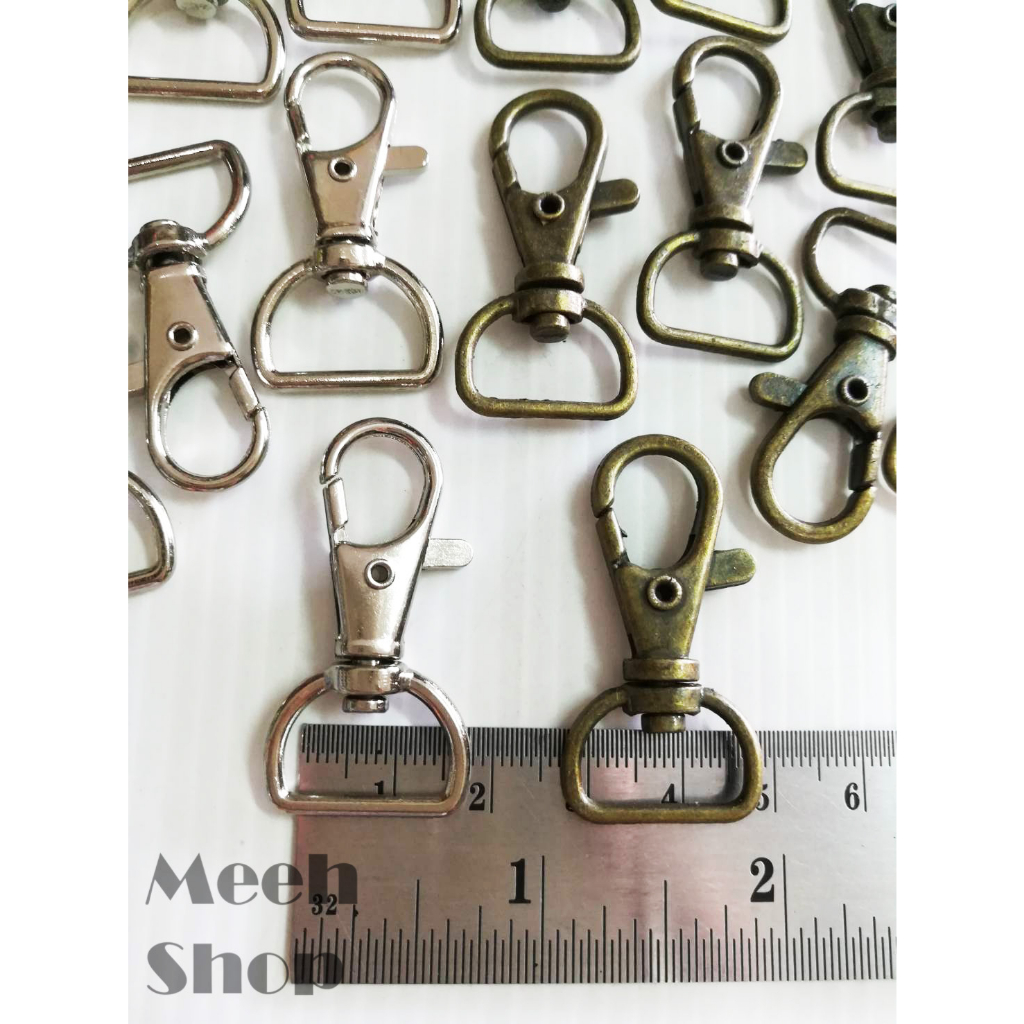 ปลีก/ส่ง คอหมา 5 หุน (15 มม.) สีเงิน ตะขอ ตะขอเกี่ยว ก้ามปู