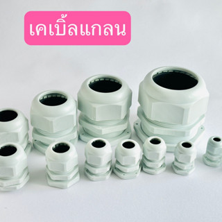 เคเบิ้ลแกลน Cable Gland PG-7,PG-9,PG-11,PG-13.5,PG-16,PG-19,PG-21,PG-25,PG-27,PG-29,PG-36,PG-42,PG-48,PG-63 สีเทา