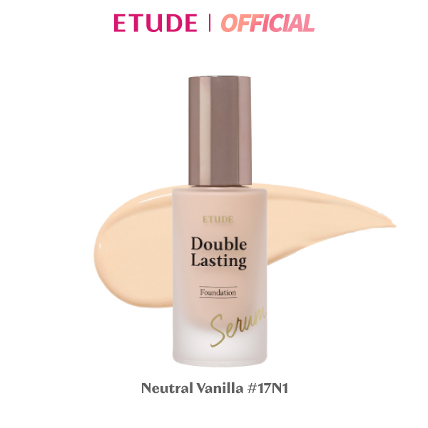 ETUDE Double Lasting Serum Skin Foundation อีทูดี้ รองพื้นสูตรผิวโกลว์