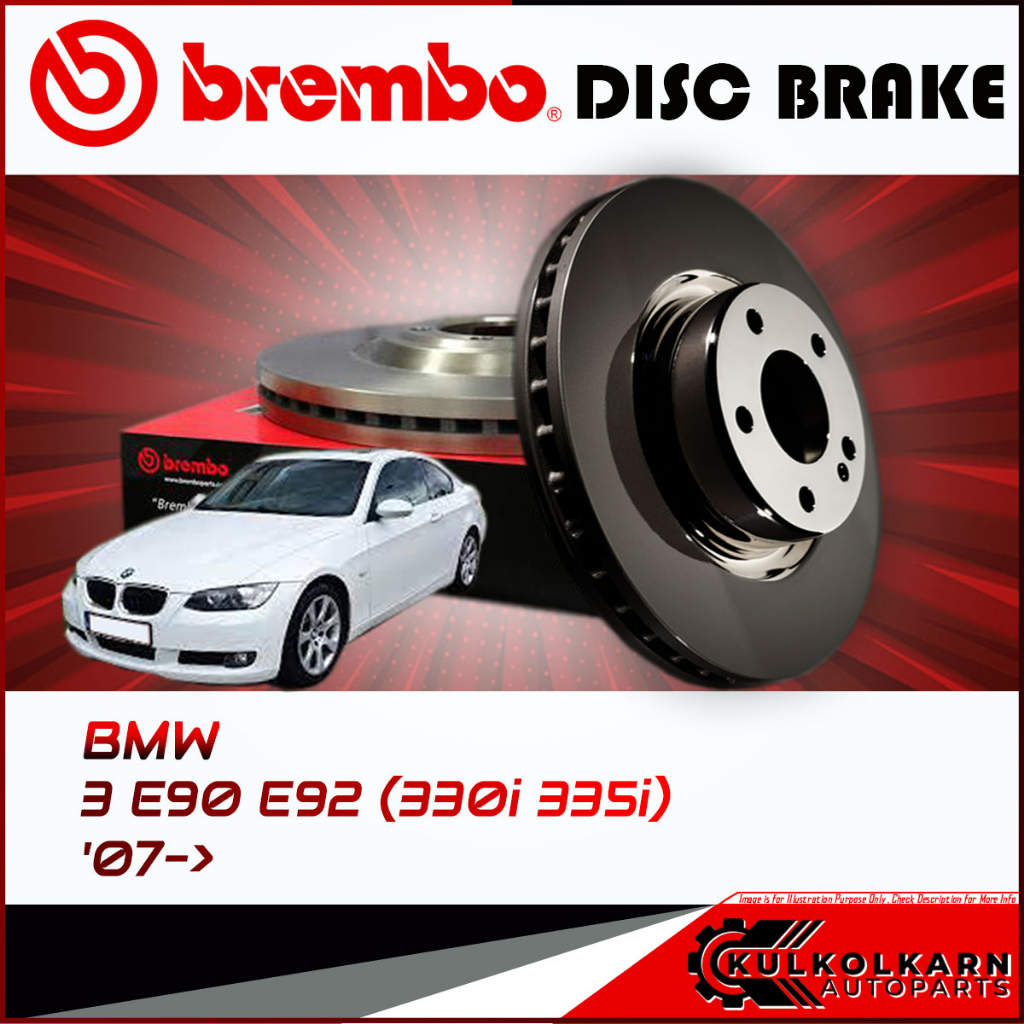 จานเบรกหน้า  BMW SERIE  3 E90 E92 (330i 335i) (HC) 07-> (09 A599 11)