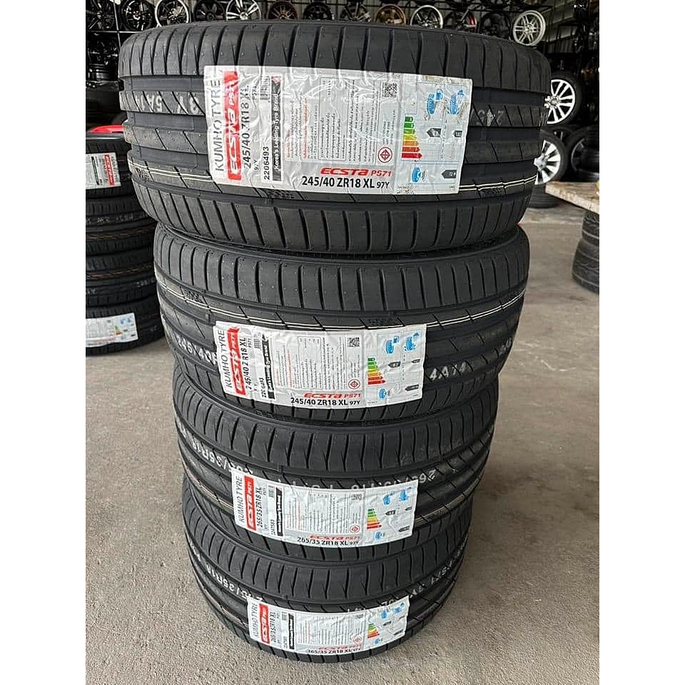 🔴 ยาง "#คัมโฮ" Kumho Ecsta PS71 245/40R18 กับ 265/35R18 ปี 23