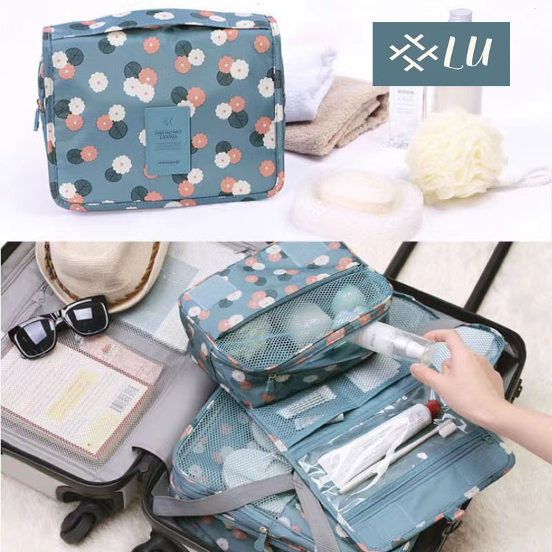 【กรุงเทพจัดส่งสินค้า】 กระเป๋าจัดระเบียบอุปกรณ์อาบน้ำ กระเป๋าแขวนกันน้ำ กระเป๋าแขว