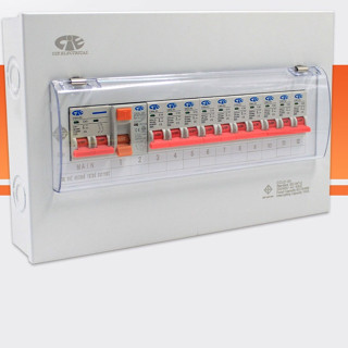 ตู้คอนซูเมอร์ Consumer Unit ตู้ครบชุด 10 ช่อง กันดูด+มีลูกเซอร์กิตเบรกเกอร์ แบรนด์ CCS