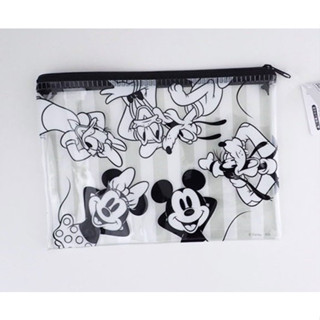 Disney Mickey mouse &amp; Friends กระเป๋า มิกกี้เม้าส์และผองเพื่อน มีซิป ของแท้จากญี่ปุ่น ขนาด 20 x 14 cm