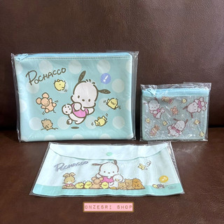 เซ็ตกระเป๋า 3 ใบ จาก Sanrio Japan ลาย Pochacco * โละสต็อก