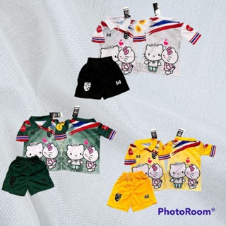 ชุดบอลเด็ก 2-12 ขวบ เสื้อ+กางเกง ลายใหม่ น่ารัก