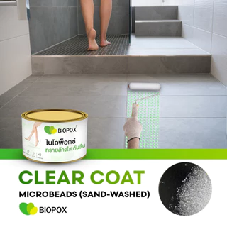 Biopox น้ำยากันลื่นห้องน้ำ นวัตกรรมใหม่ "เม็ดทรายใส" ลดปัญหาลื่นล้ม มาตรฐานความปลอดภัย R12/Class C