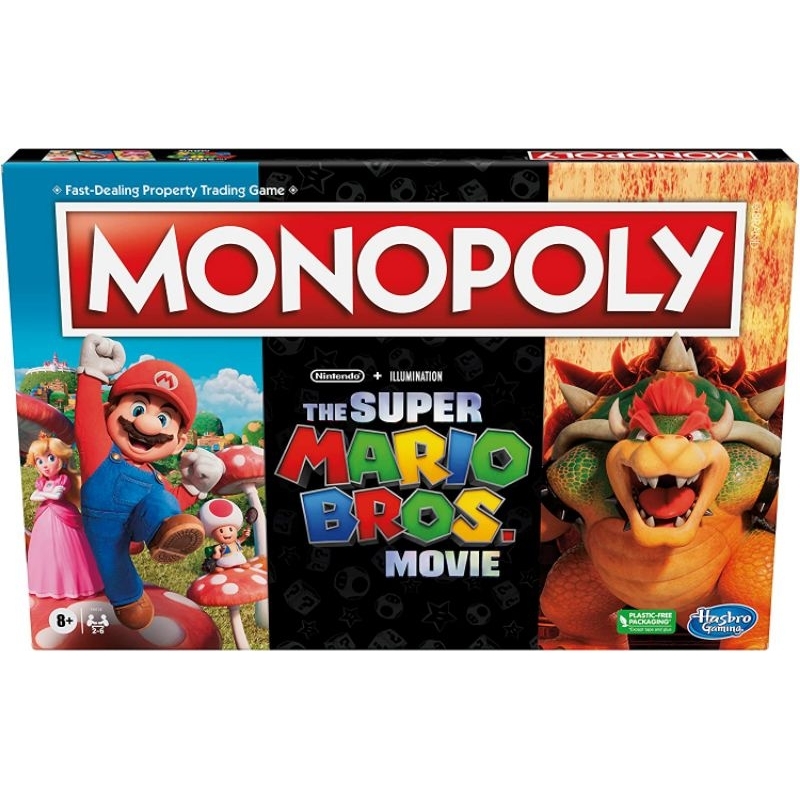 Hasbro Gaming Monopoly The Super Mario Bros. Movie Edition Board Game บอร์ดเกม เศรษฐี โมโนโพลี่ มาริ