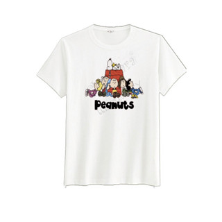 เสื้อยืดพิมพ์ลายsleeping peanuts