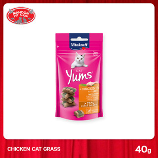 [MANOON] VITAKRAFT Yums Cat Chicken ไวตาคราฟท์ ยัมส์ ขนมสำหรับแมว รสไก่ ขนาด 40 กรัม