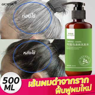 แชมพูปิดผมหงอก 500ML 3วันได้ผลให้ผมเปลี่ยนเป็นสีดำจากราก (แชมพูแก้ผมหงอก ปิดผมขาว ยาสระผมปิดผมขาว แชมพู )