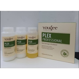 Yougee Plex professional ยูจี เพล็กซ์ บอนด์ ครีเอทเตอร์ สำหรับผมทำสีแห้งเสีย ปริมาณขวดละ150ml.