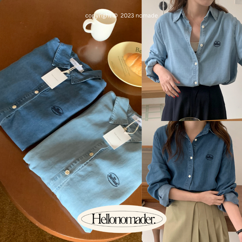 NOMADE.& พร้อมส่ง Barn denim shirt {เสื้อเชิ้ตผ้ายีนส์}