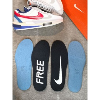 nike free insole พื้นรองเท้า แผ่นเสริมรองเท้า ซอฟรองเท้าของแท้100%[ยาว25. 5cm-26.5cm]