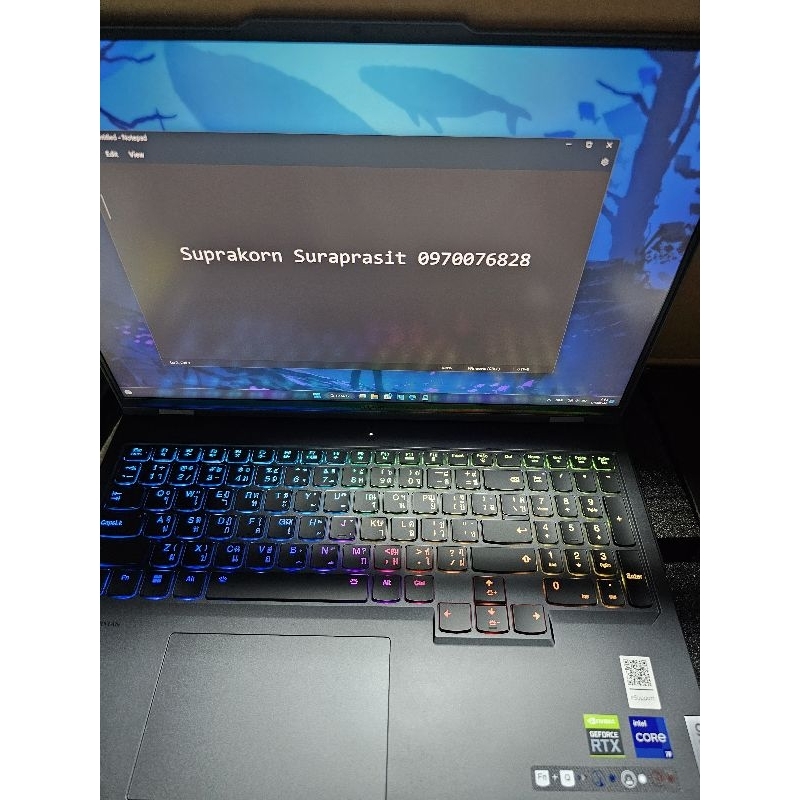 มีราคานัดรับ‼️  Notebook Legion pro 7 7i rtx 4080 แถมกระเป๋า
