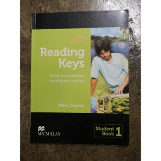 หนังสือสอนภาษาอังกฤษ​ Reading keys Student Book 1 มือสอง หนังสือสอน reading