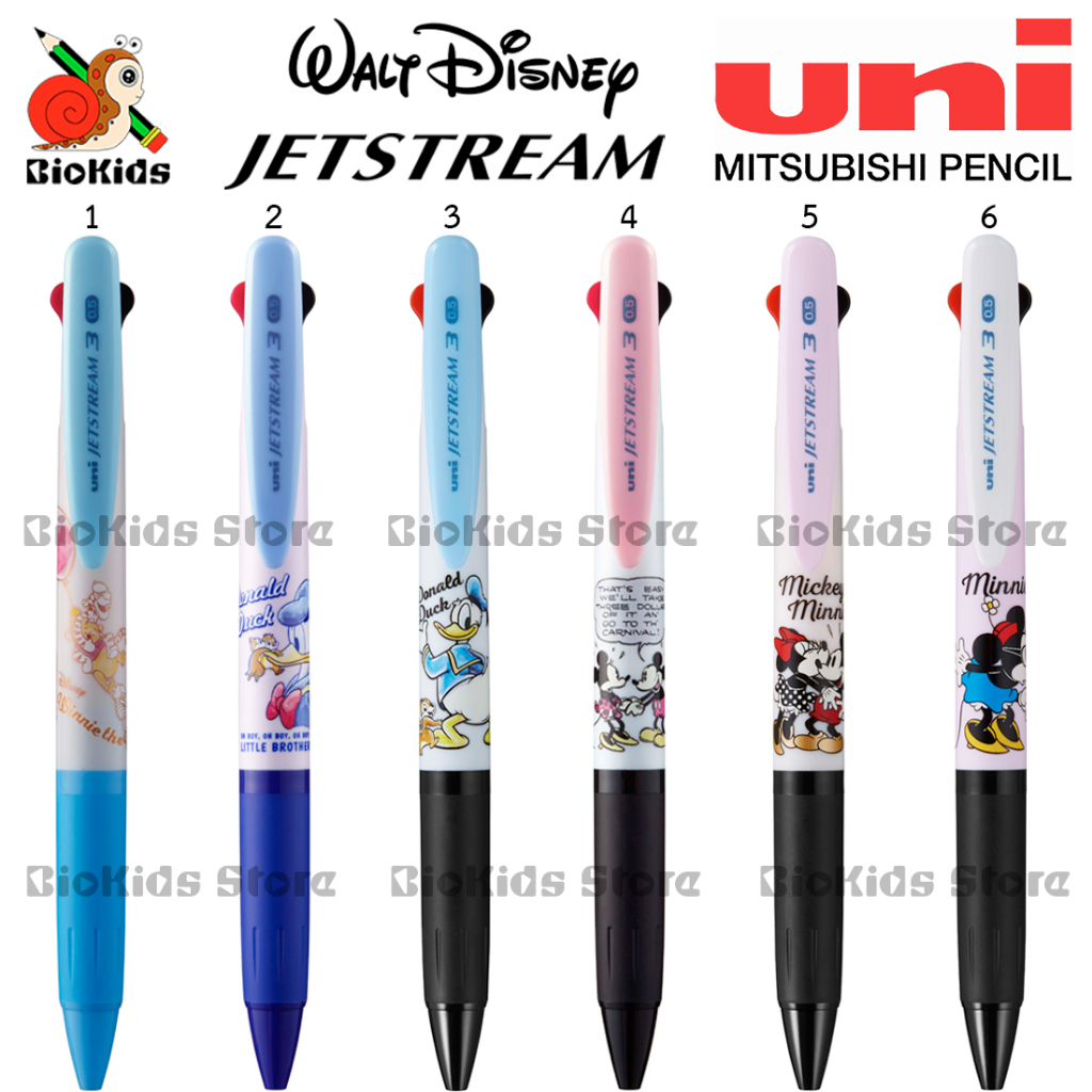 Uni jetstream disney 0.5  3 in 1 limited edition I ปากกาลูกลื่น 3 สี