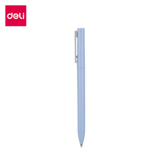 Deli ปากกาเจล ปากกาเจลหมึกดำ แบบกด ไส้รีฟิล หมึกแห้งเร็ว คุณภาพดี เครื่องเขียน อุปกรณ์การเรียน Gel pen