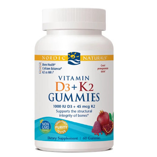 บำรุงกระดูก- สร้างเซลล์Nordic Naturals Vitamin D3+K2 Gummies