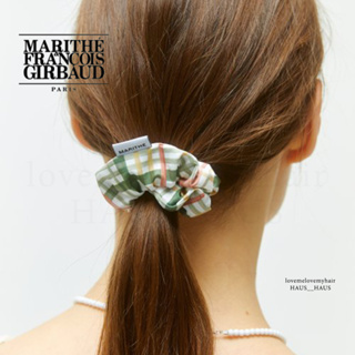 พร้อมส่ง  MARITHE FRANCOIS GIRBAUD CHECK PATTERN SCRUNCHIE #มีสองแบบ