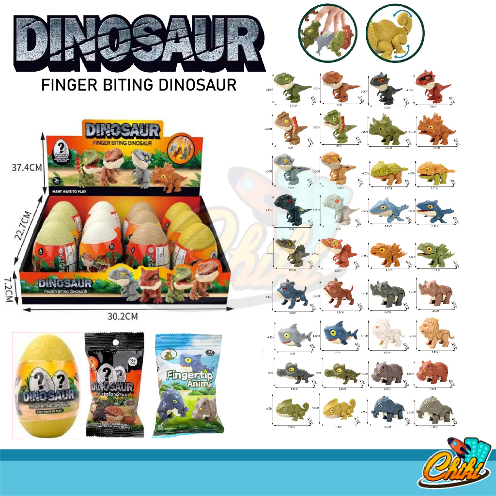 ไดโนเสาร์ Jurassic World เเละ สัตวโลก กัดนิ้วFinger Dinosaur กว่า40แบบพร้อมส่งจากไทย เเบบสุ่ม
