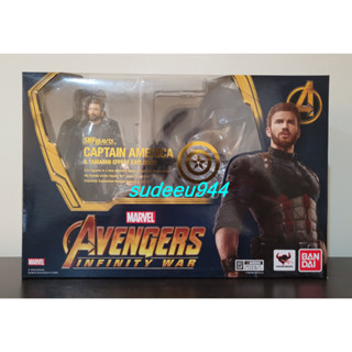 S.H.Figuarts SHF Captain America &amp; Tamashii Effect Explosion (Avengers / Infinity War)