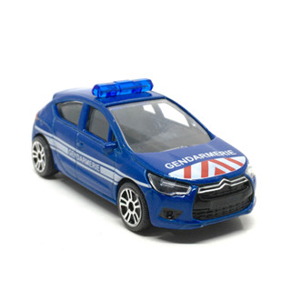 รถเหล็กมาจอเร็ต Majorette Citroen DS4 Gendarmerie สีฟ้า ขนาด 1/64 ยาว 8 cm มือสอง #004