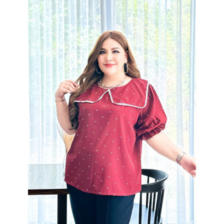 🔥Plussize🔥เสื้อคนอ้วน🔥 อก 50"  อก 54"