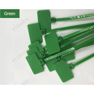 100 เส้น 7 สี Marker Tie เคเบิ้ลไทร์แบบมีป้าย สายรัดแบบมีป้าย สายรัดไนล่อน( Nylon Cable Tie)