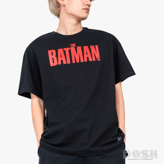 DOSH OVERSIZED SHORT SLEEVE T-SHIRTS BATMAN เสื้อยืดโอเวอร์ไซส์ 9FBMT5296-BL