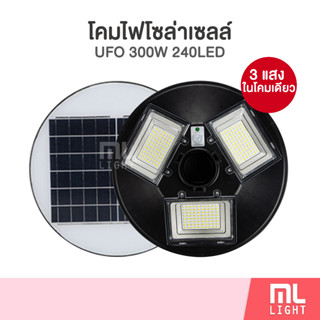 โคมไฟ โซล่าเซลล์ UFO รุ่น 300W 240LED 3แสงในตัว ไฟโซล่าเซลล์สนาม โคมไฟ พลังงานแสงอาทิตย์ ราคาส่ง สอบถามได้นะคะ