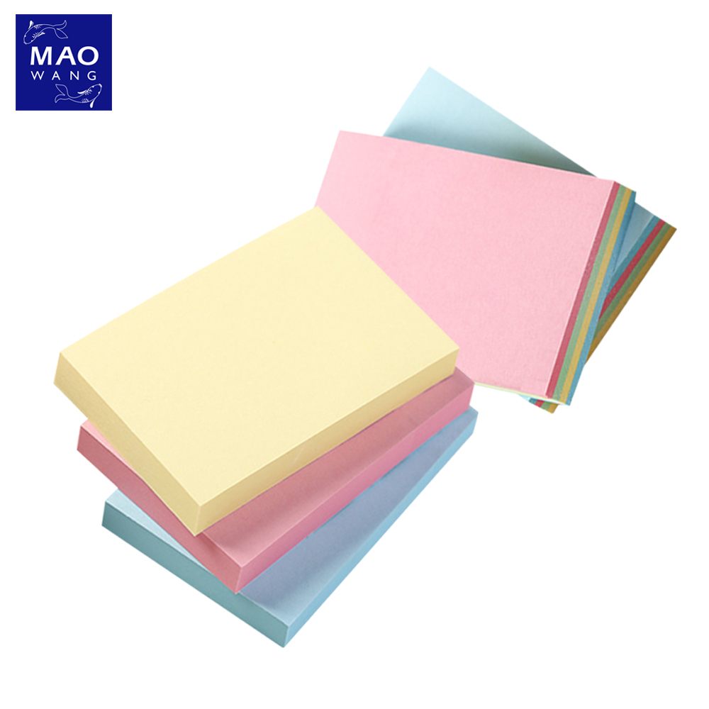 MAO กระดาษโน๊ตจดบันทึก มีกาว กระดาษเขียนข้อความ 100 แผ่น Sticky Note