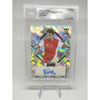 Jimi Gower Auto Rc Crystal Silver Leaf Metal Soccer 2022