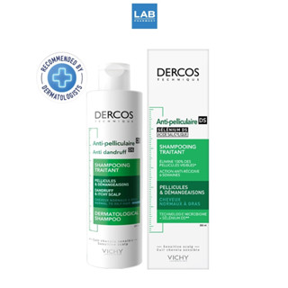 VICHY Dercos Anti-Dandruff Shampoo 200 ml. - วิชี่ เดอคอส แอนตี้-แดนดรัฟ แชมพู -สูตรสำหรับผมธรรมดาถึงมัน 200 มล.