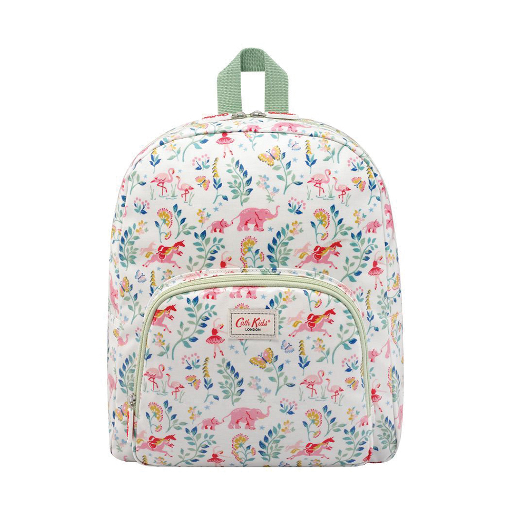 Cath Kidston MFS Kids Classic Large Backpack with Mesh Pocket Fantasy Cream