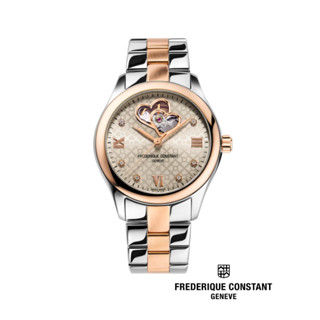 Frederique Constant Automatic FC-310LGDHB3B2B Diamonds Double Heart beat Ladies Watch