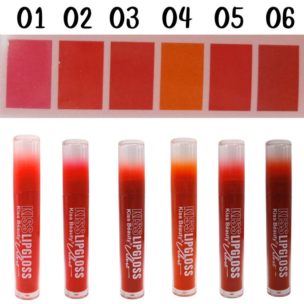 ลิปสติก Kiss Beauty Matte Color 70501-03 ลิปกลอส​เนื้อ​แมส​ กัน​น้ำ ให้ความชุ่มชื้น ไม่เหนียวเหนอะหนะ สีสวยมาก