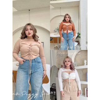 🎈Plussize เสื้อคนอ้วน🎈 📍Freesize40-52+++..        “แล้วเเต่ลูกค้ามัด” 📍วงเเขน.    22+ 📍ความยาว 15