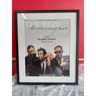 โปสเตอร์วงดนตรี The 1975 live in Bangkok พร้อมเข้ากรอบ